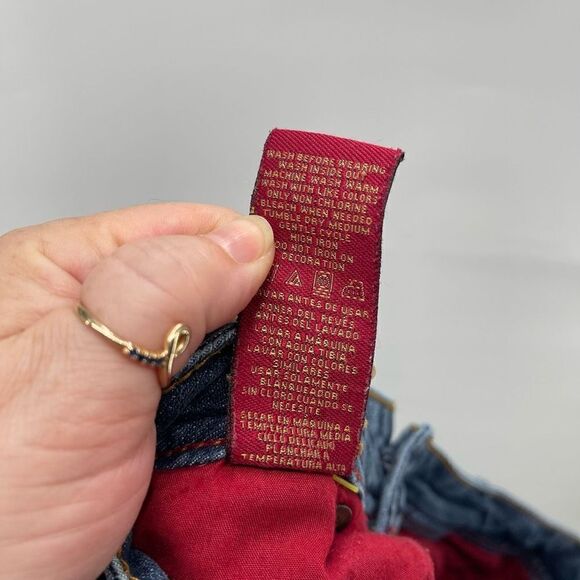 Sasson Womens Vintage Jeans Stretch Flap Pocket Tapered Leg Medium Wash Blue 10 - Picture 5 of 13